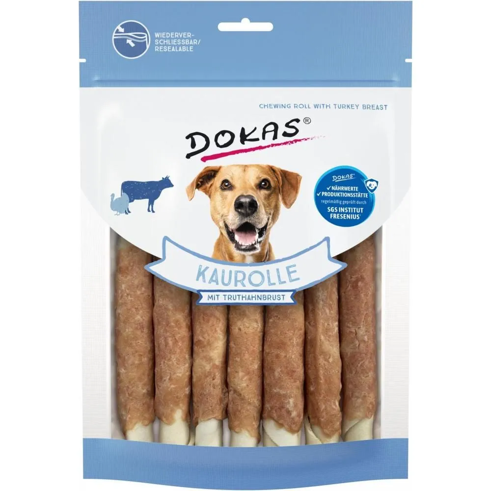 Dokas Tyggerulle med kalkunbryst 190 g - naturlig tyggeglæde